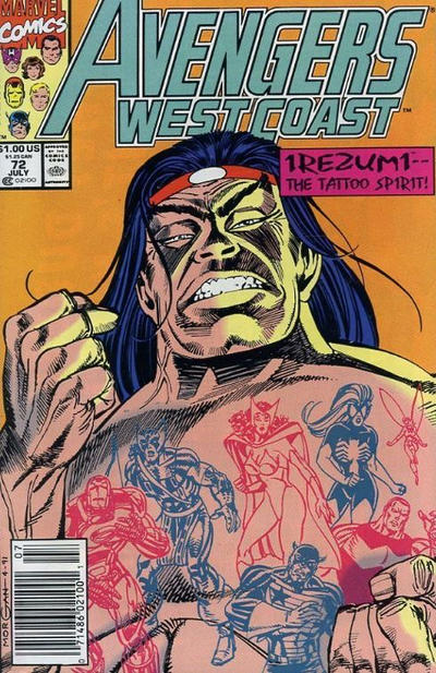 Avengers West Coast #72 [Newsstand]-Very Fine (7.5 – 9)