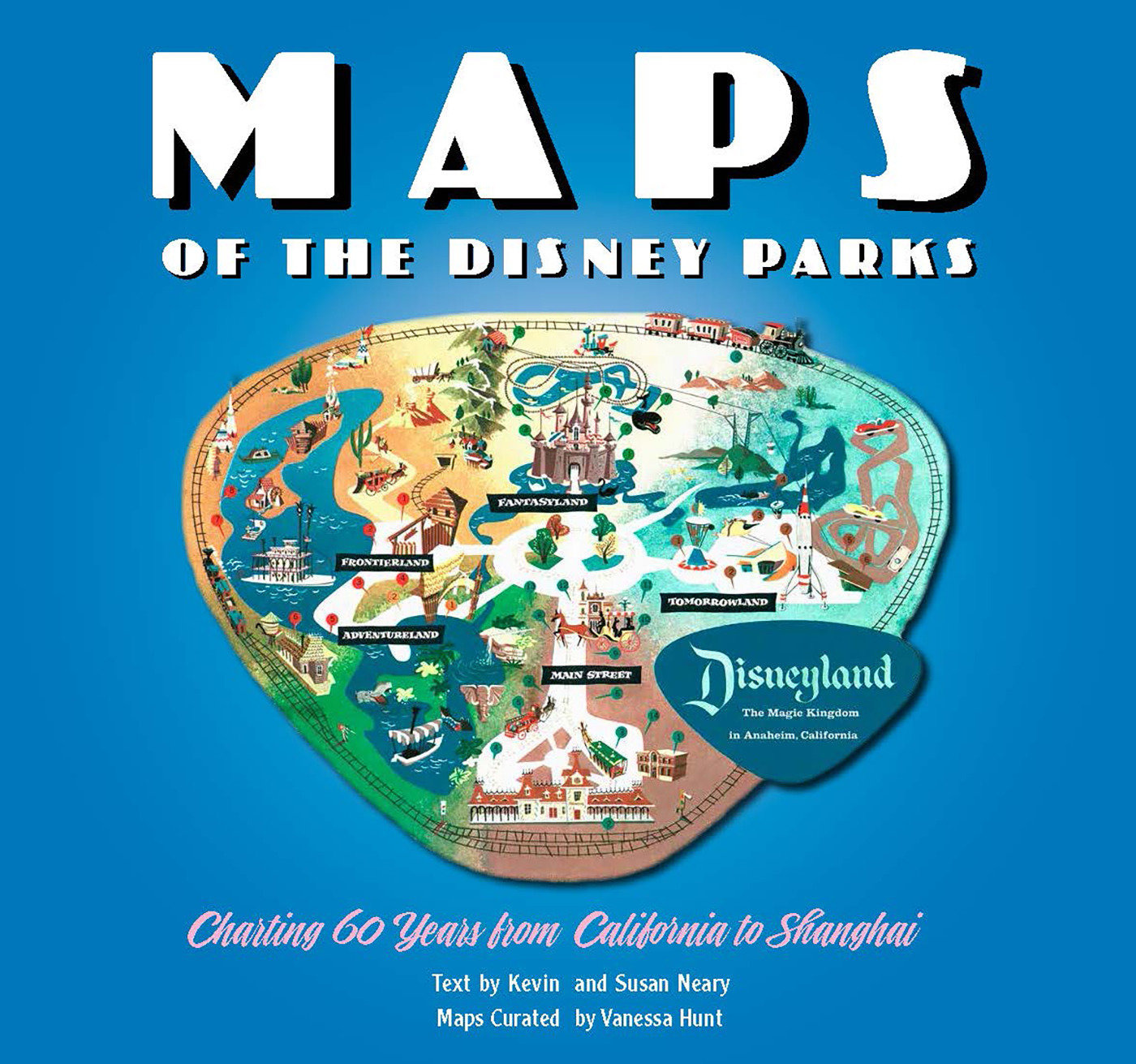 Maps Of The Disney Parks (Hardcover Book)