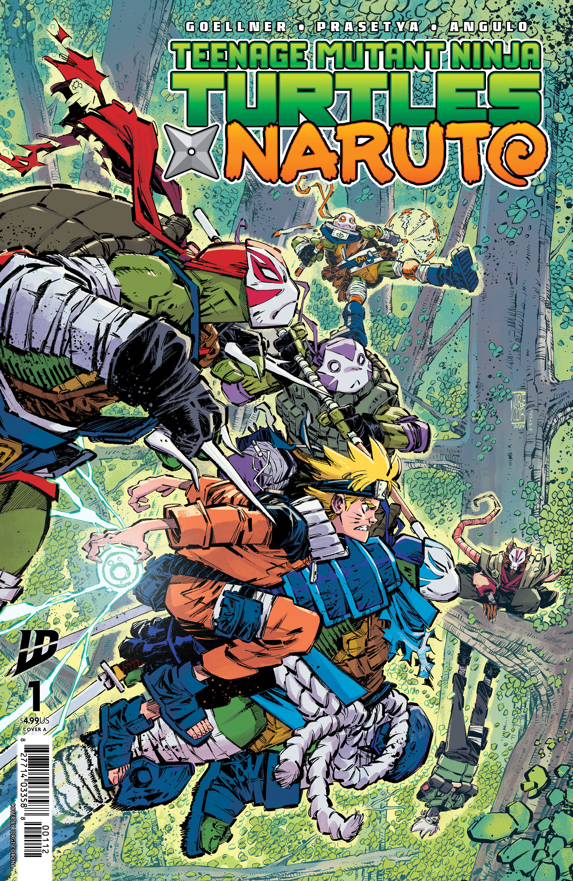 Teenage Mutant Ninja Turtles x Naruto #1 Cover A (Corona) Second Printing