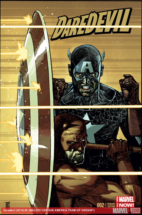 Daredevil #2 (Maleev Captain America Team-Up Variant) (2014)