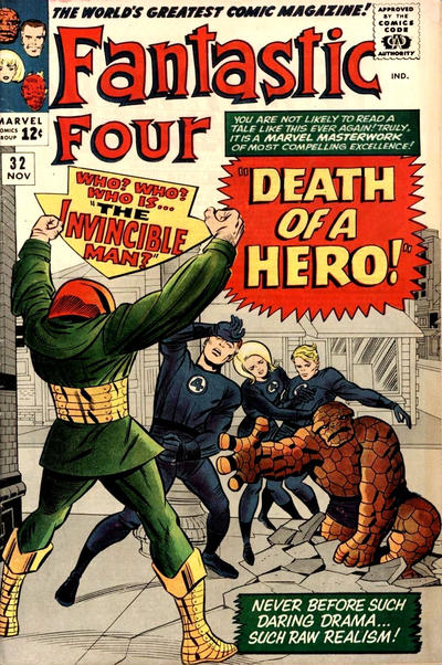 Fantastic Four #32 (1961)- Vg- 3.5