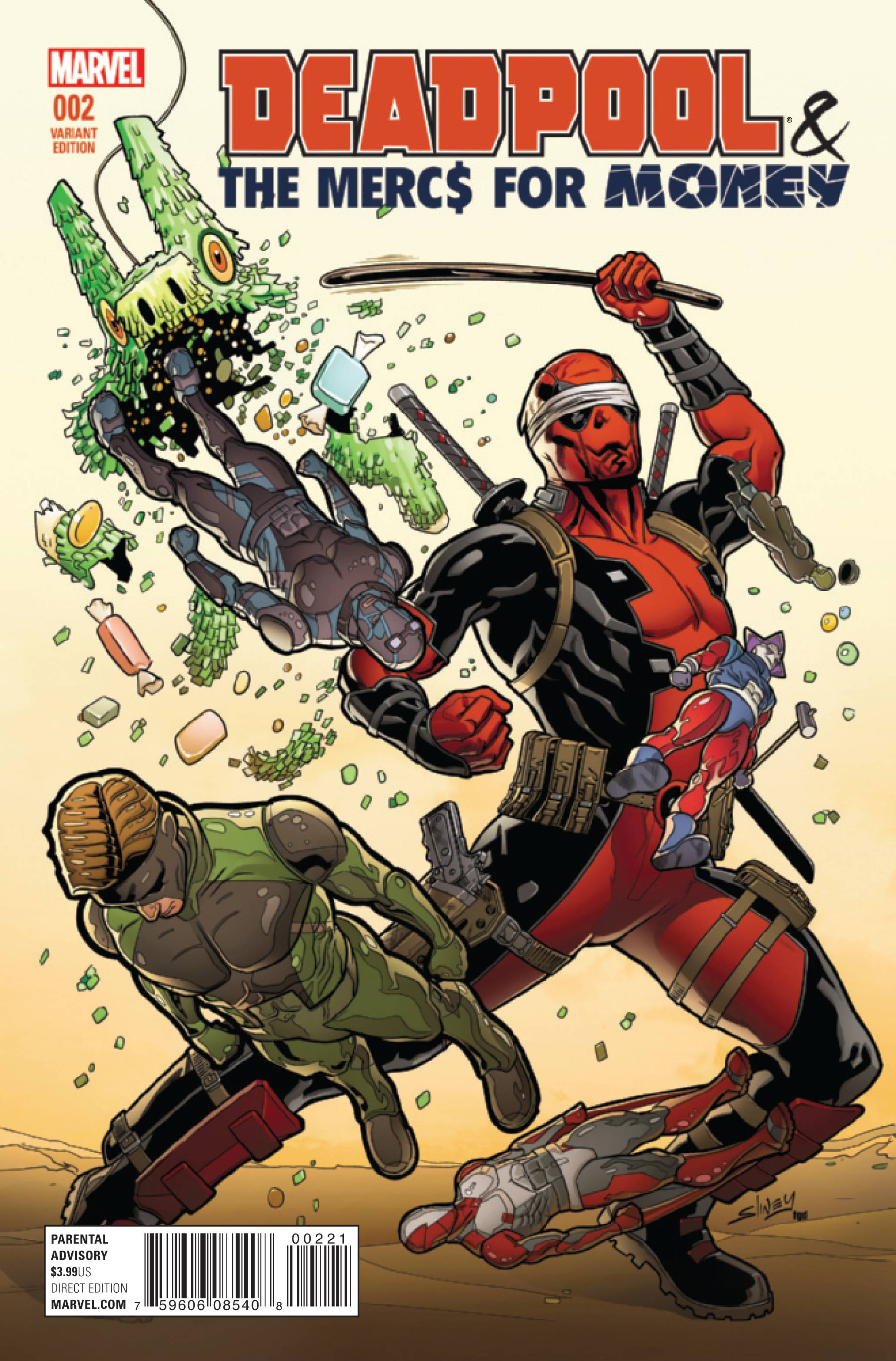 Deadpool & The Mercs for Money #2 (Sliney Variant) (2016)