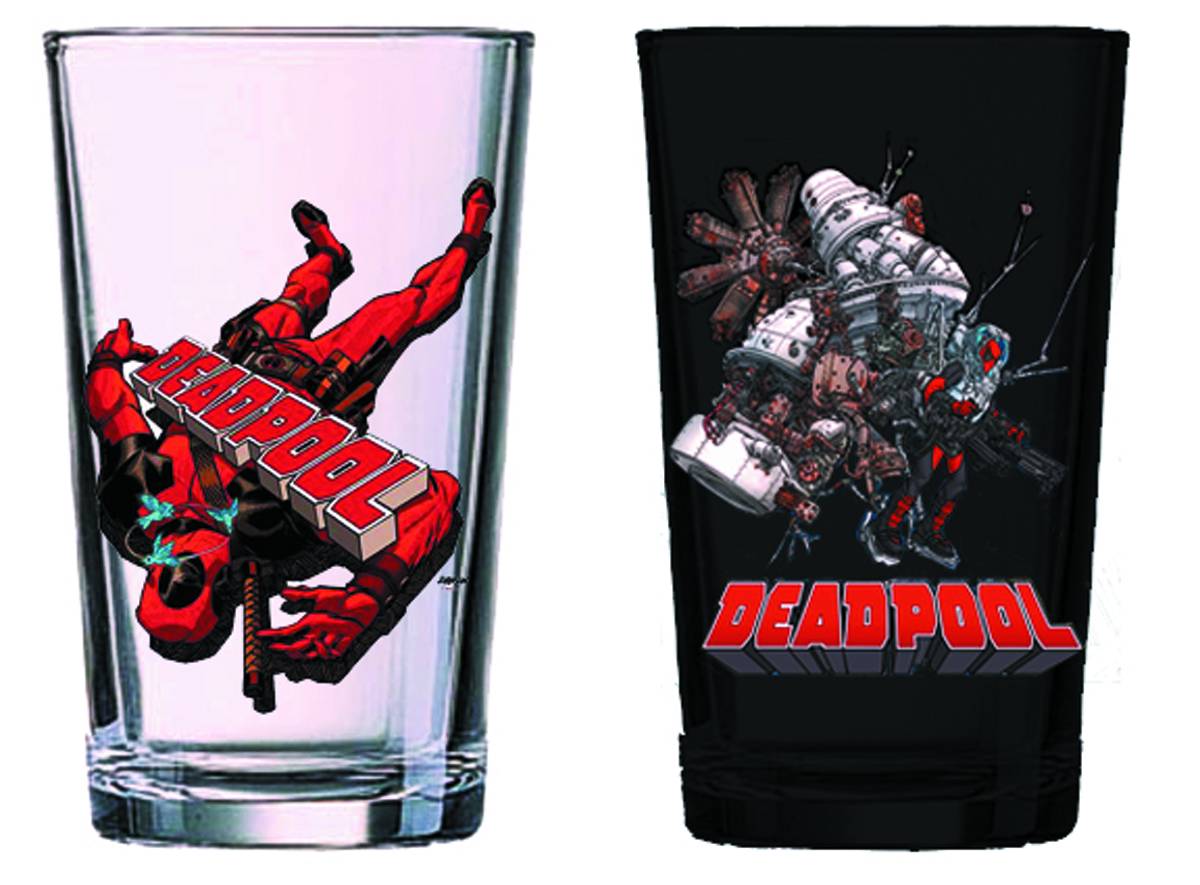 Deadpool Px 2 Pack Pint Glass Set