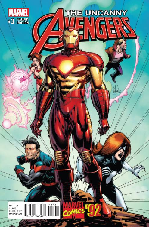 Uncanny Avengers #3 (Portacio Marvel 92 Variant) (2015)
