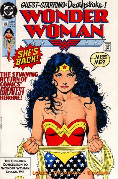 Wonder Woman #63 [Direct]-Very Fine (7.5 – 9) Brian Bolland Cover