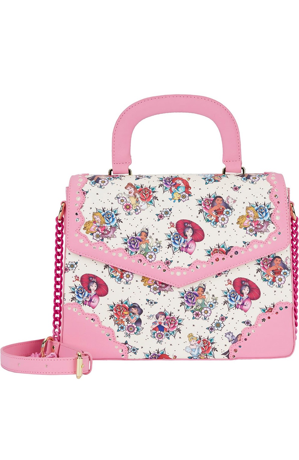 Disney Princess Tattoo Art Crossbody Purse