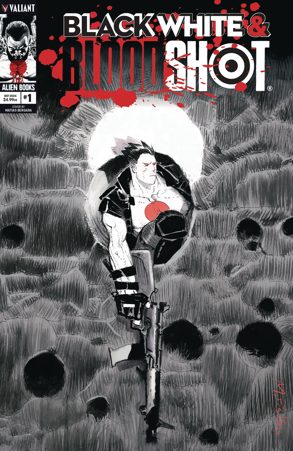 Black White & Bloodshot #1 Cover B Bergara (Mature) (Of 4)