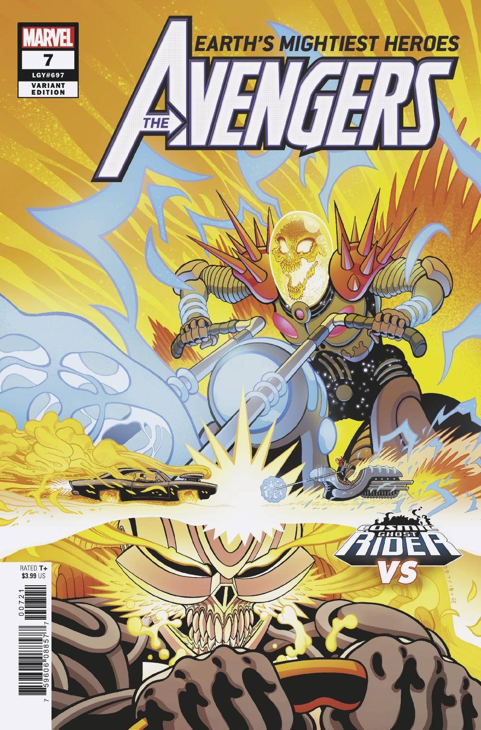 Avengers #7 Moore Cosmic Ghost Rider Variant (2018)