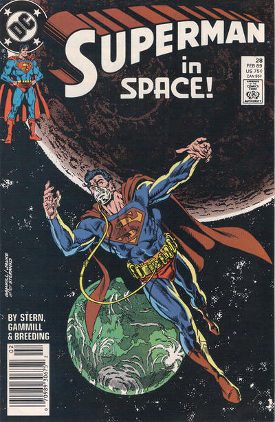 Superman #28 [Newsstand]-Fine (5.5 – 7) 1987