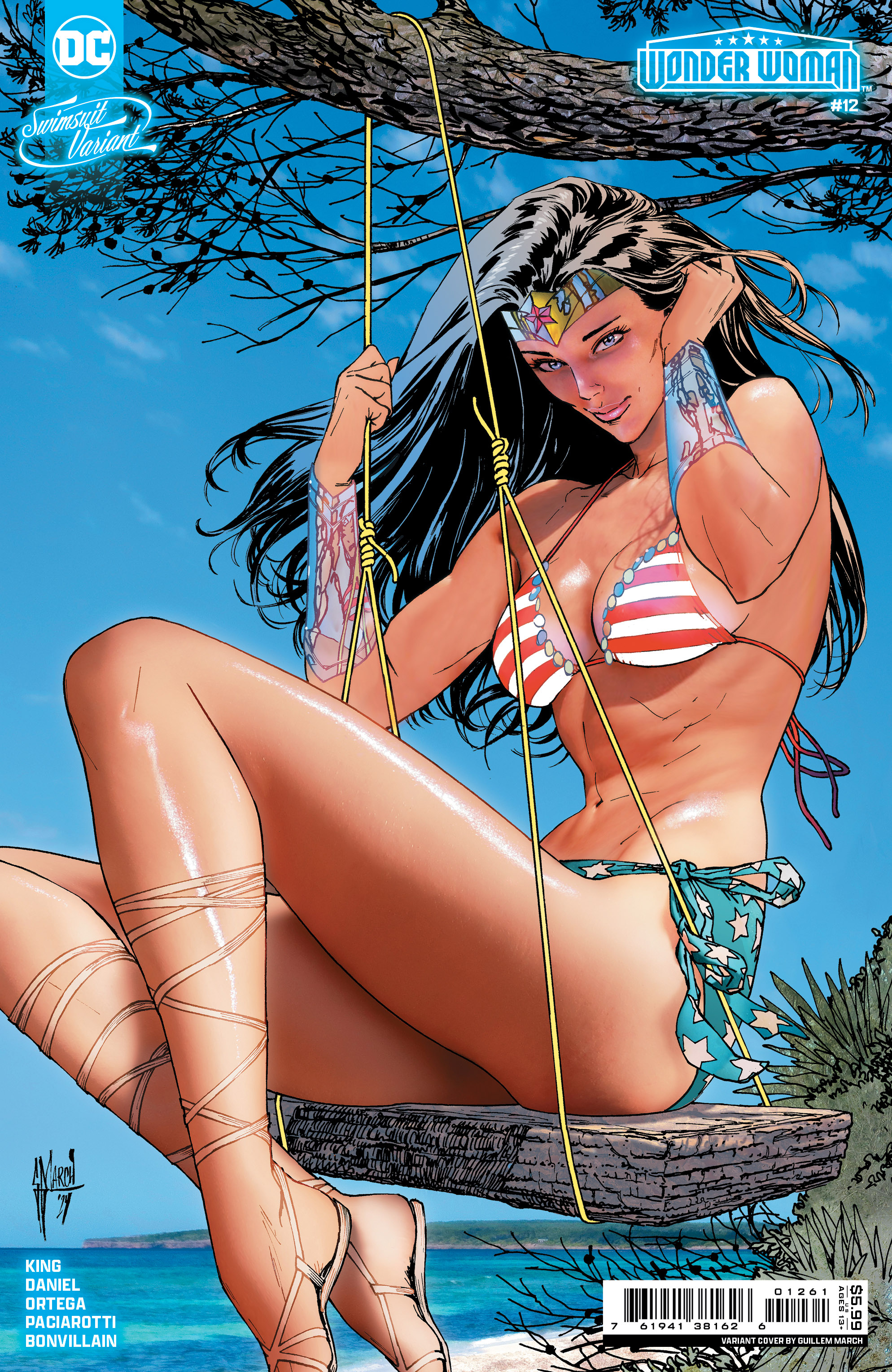 Wonder Woman #12 Cover D Guillem March Swimsuit Card Stock Variant (Absolute Power)