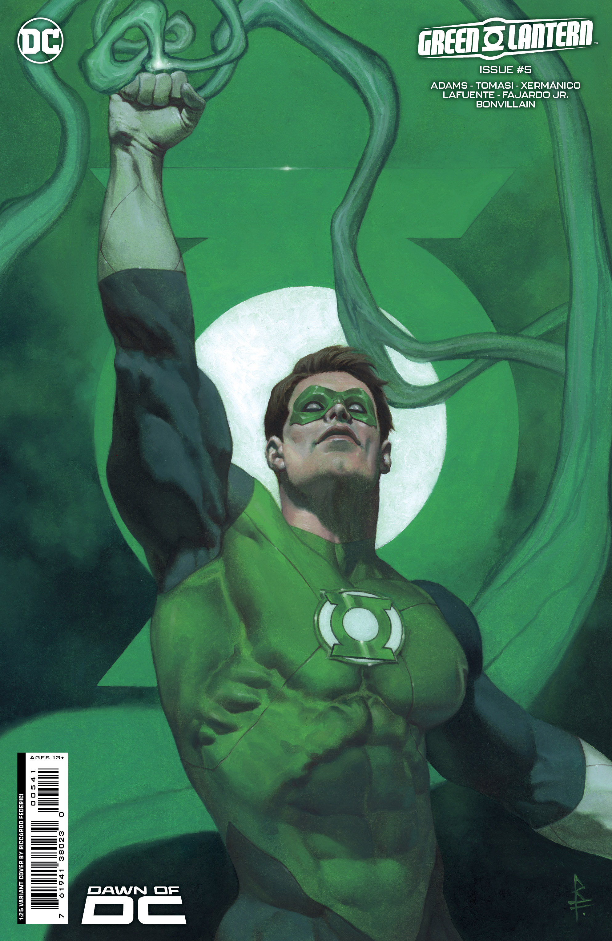Green Lantern #5 Cover D 1 for 25 Incentive Riccardo Federici Card Stock Variant