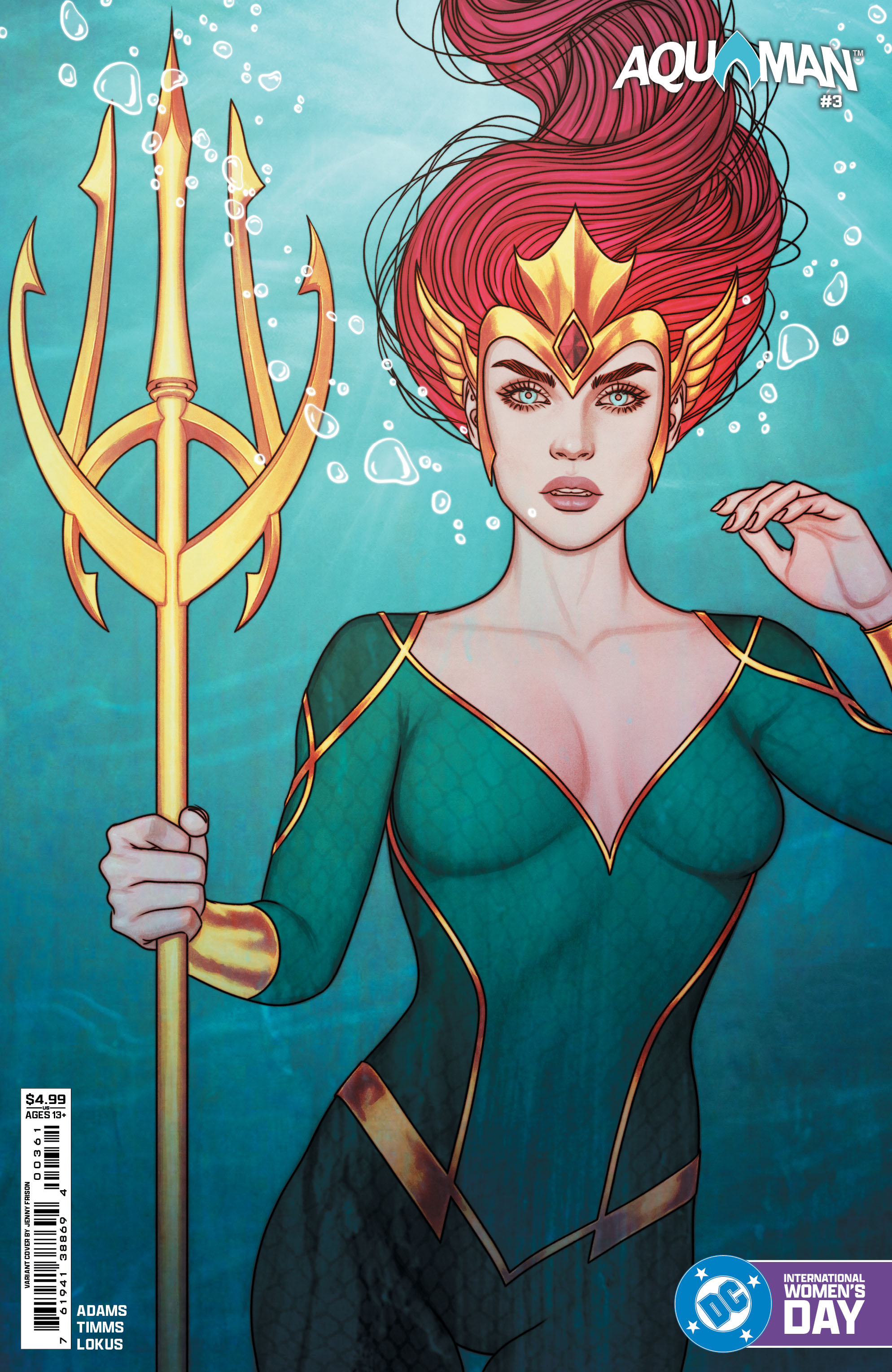 Aquaman #3 Cover E Jenny Frison International Womens Day Card Stock Variant