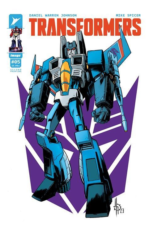 Transformers #5 Second Printing Cover B Jason Howard Variant