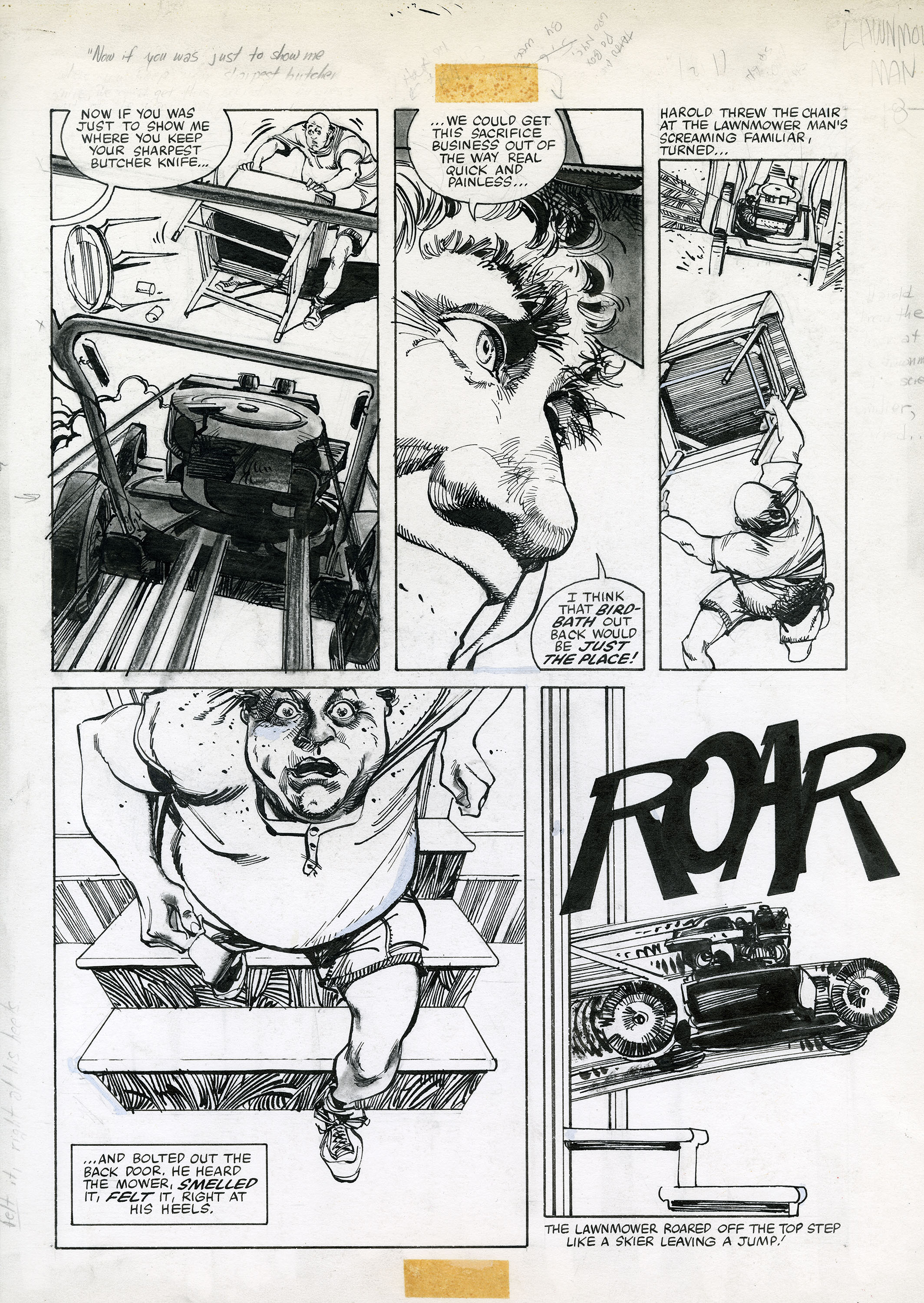 Walter Simonsons Lawnmower Man Artist's Edition Portfolio Hardcover