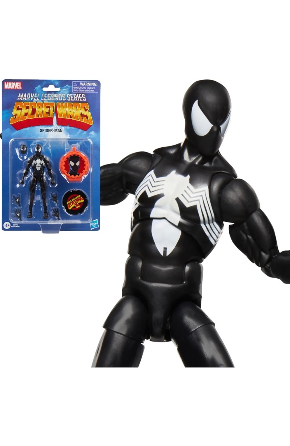 Secret Wars Marvel Legends Spider-Man (Black Suit) 6-Inch Action Figure
