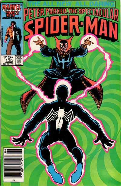 The Spectacular Spider-Man #115 [Newsstand]-Fine (5.5 – 7)