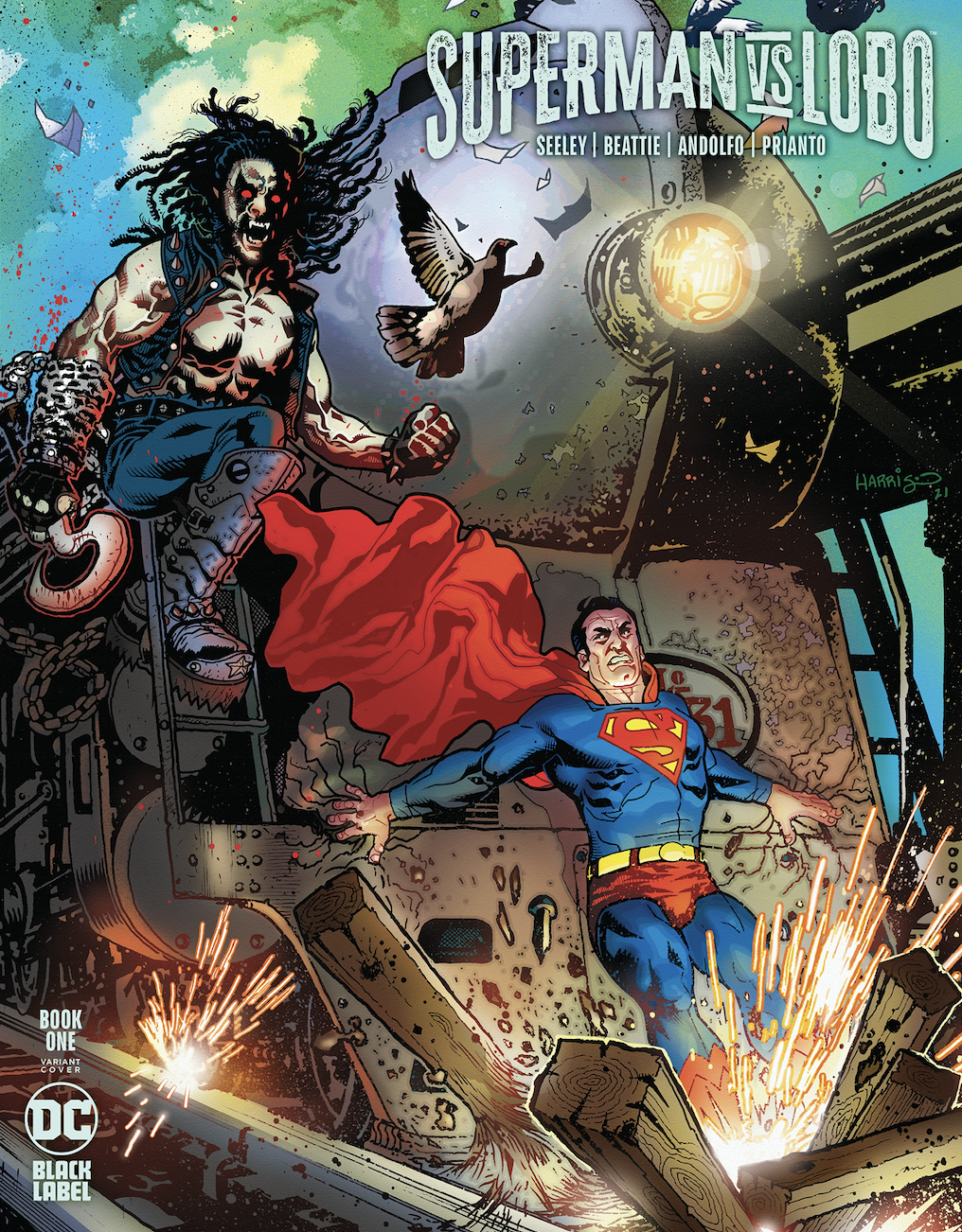 Superman Vs Lobo #1 Cover C Tony Harris Variant (Mature) (Of 3)