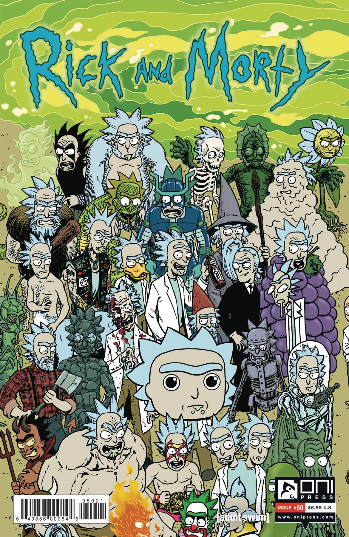 Rick and Morty #50 Cover B Horak Rick Connecting (2015)