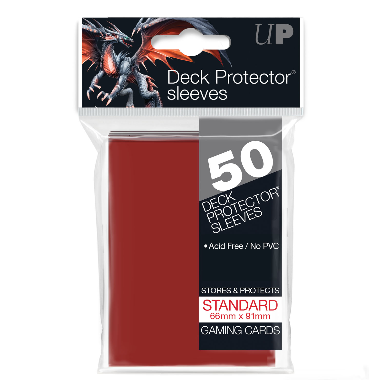 Ultra Pro Deck Protector Sleeves - Red Standard 50ct