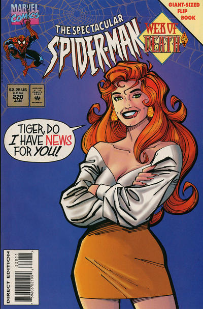 The Spectacular Spider-Man #220 [Direct Edition]-Fine (5.5 – 7)