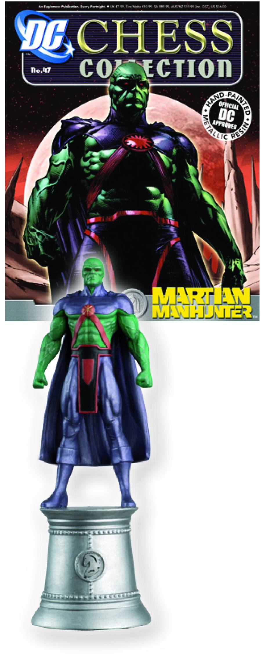 DC Superhero Chess Fig Collected Mag #47 Martian Manhunter White Knight