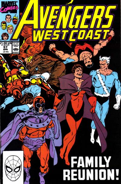 Avengers West Coast #57 [Direct]-Fine (5.5 – 7)