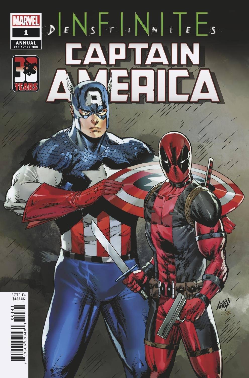 Captain America Annual #1 Liefeld Deadpool 30th Variant Infinite Destinies