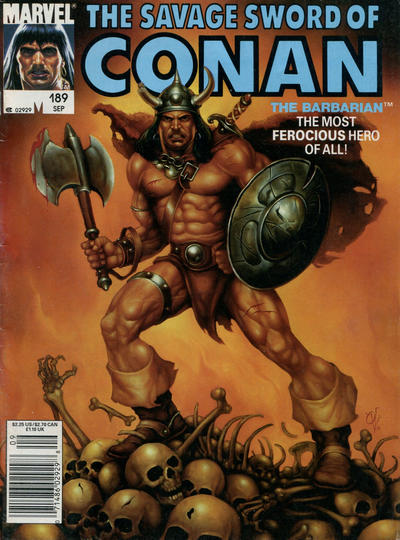 The Savage Sword of Conan #189-Very Good