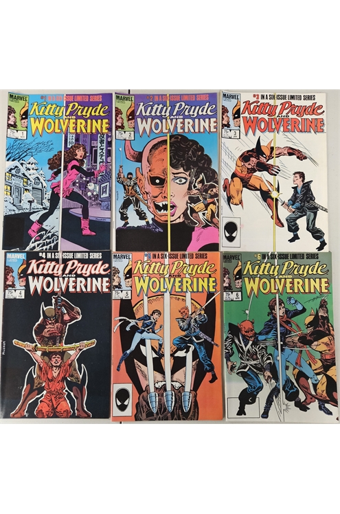 Kitty Pyrde And Wolverine #1-6 (1984) Set