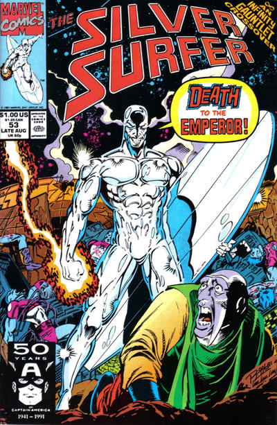 Silver Surfer #53-Very Fine (7.5 – 9)