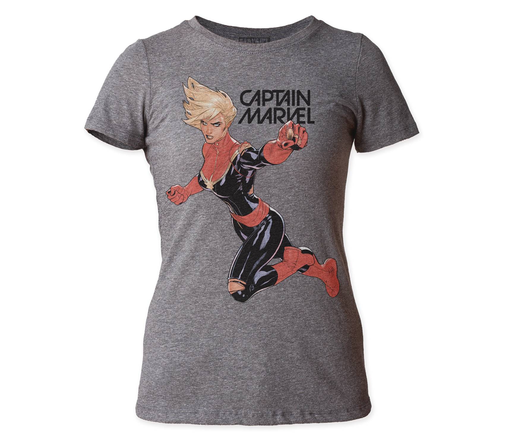 Cptn Marvel Flight Fight Px Hthr Gry Jr T-Shirt XL