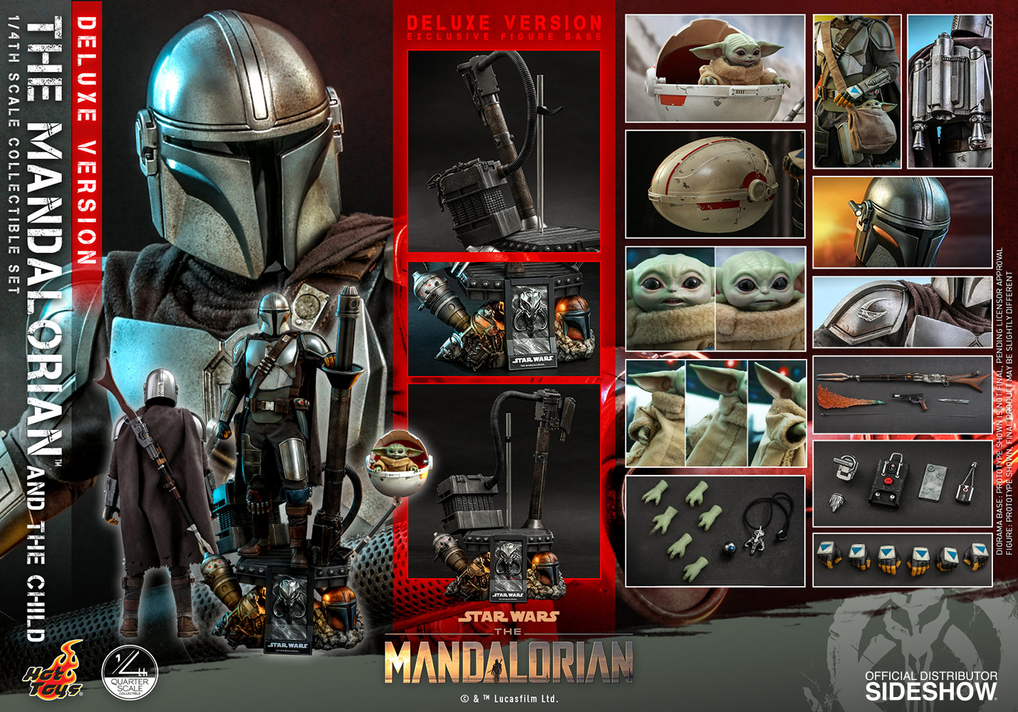 The Mandalorian™ and Grogu™ (Deluxe Version) by Hot Toys