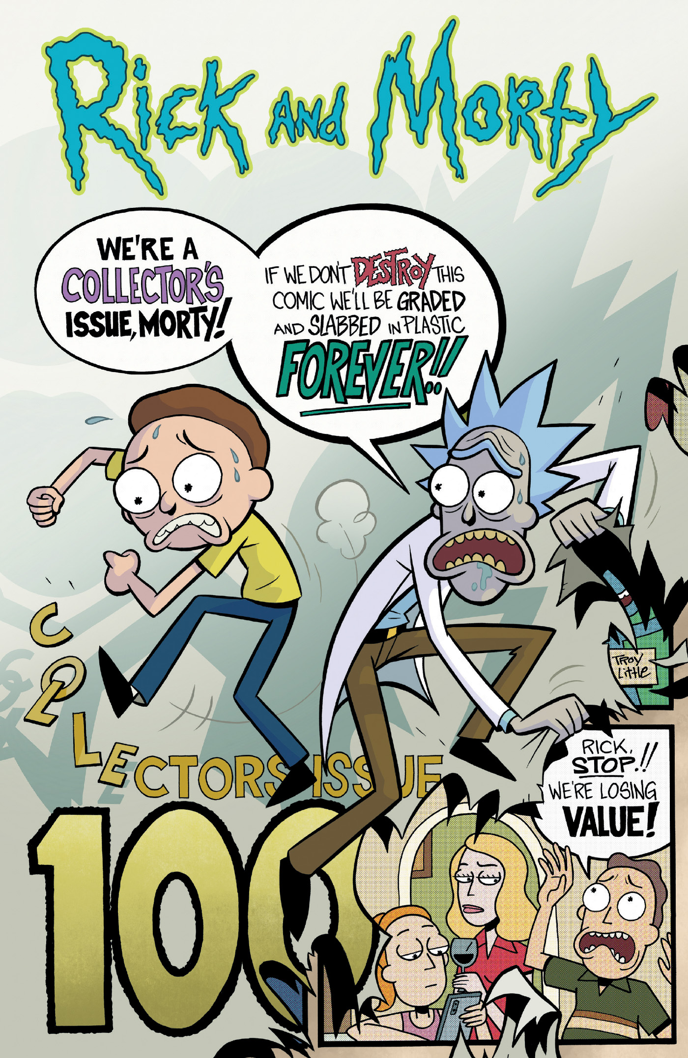 Rick And Morty #100 Cover A Troy Little (2015)