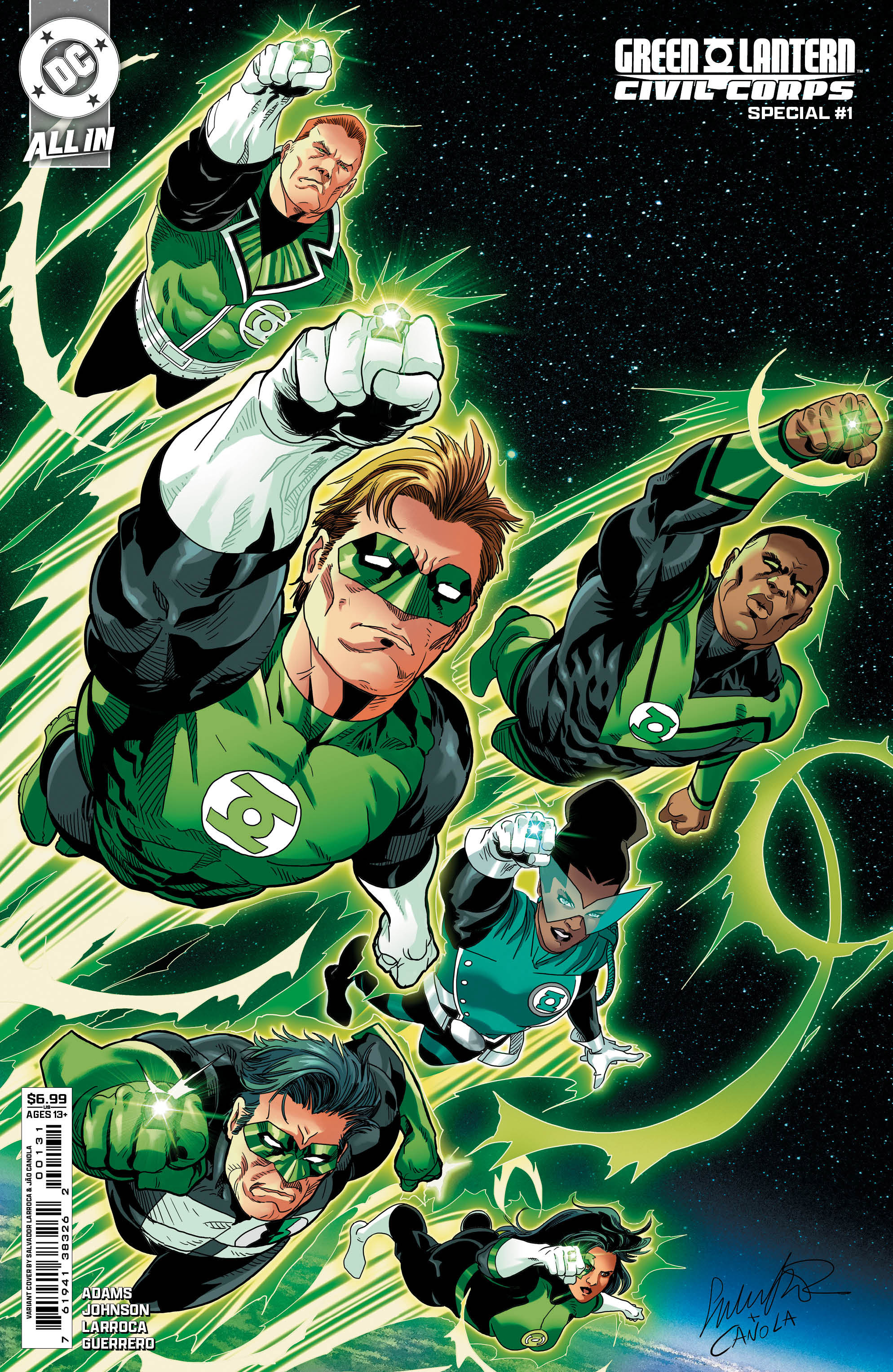 Green Lantern Civil Corps Special #1 (One Shot) Cover B Salvador Larroca Card Stock Variant