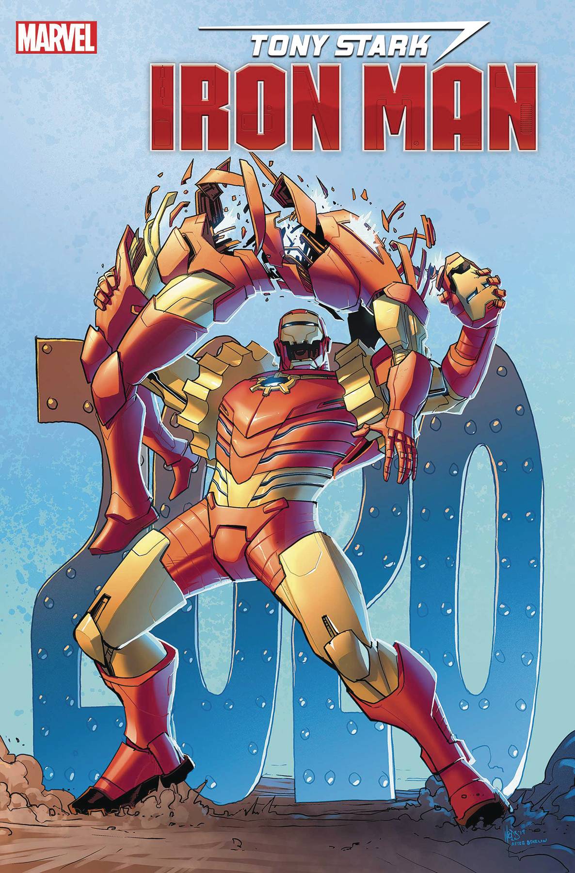 Tony Stark Iron Man #19 Woods Variant (2018)