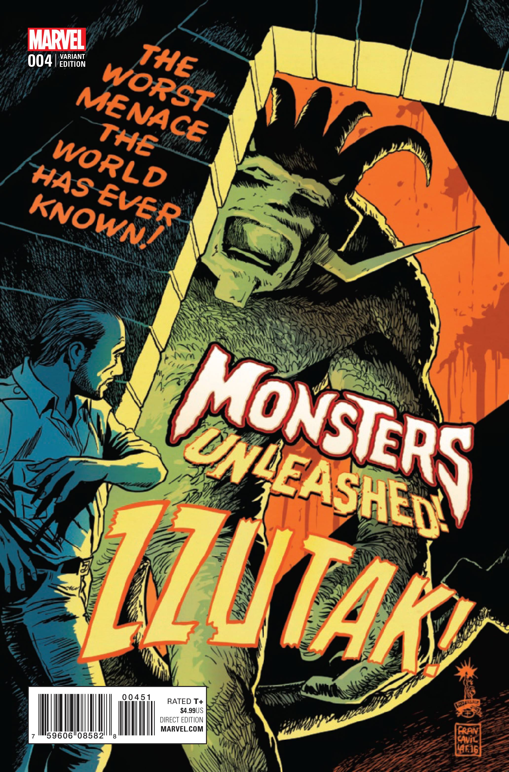 Monsters Unleashed #4 Francavilla 50's Movie Poster Variant