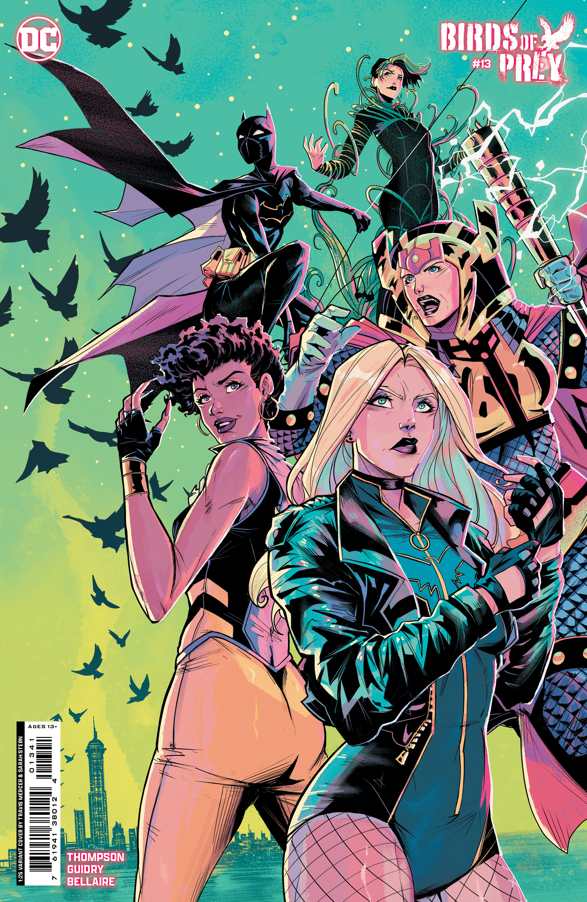 Birds of Prey #13 Cover F 1 for 25 Incentive Travis Mercer Card Stock Variant