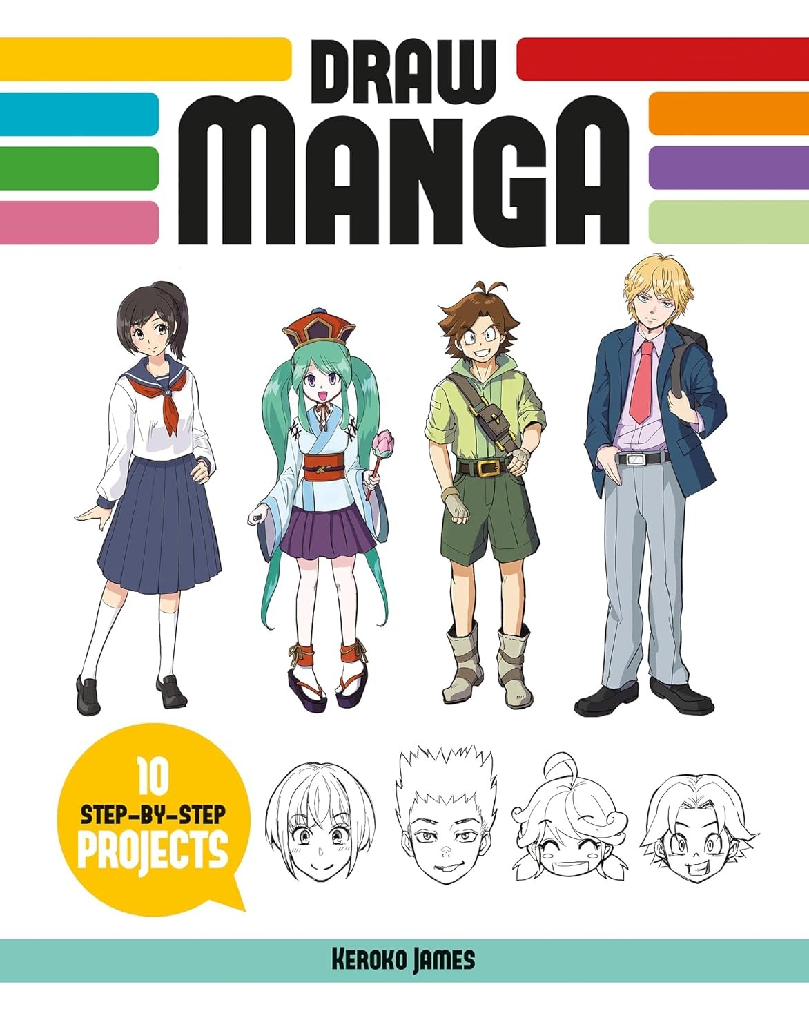 Draw Manga 10 Step-By-Step Projects