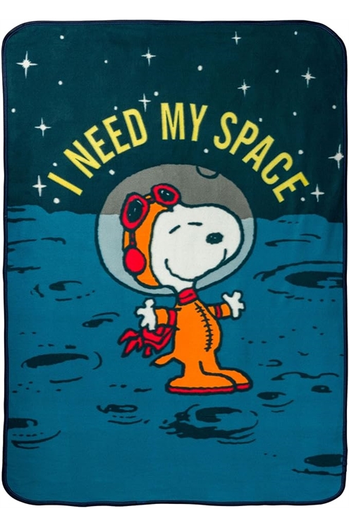 Peanuts: I Need My Space 45"X60" Fleece Blanket