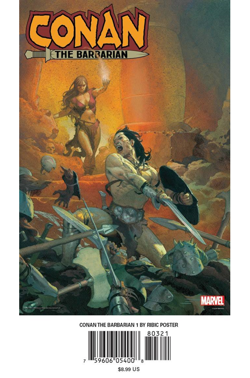 Conan Barbarian #1 By Ribic Poster
