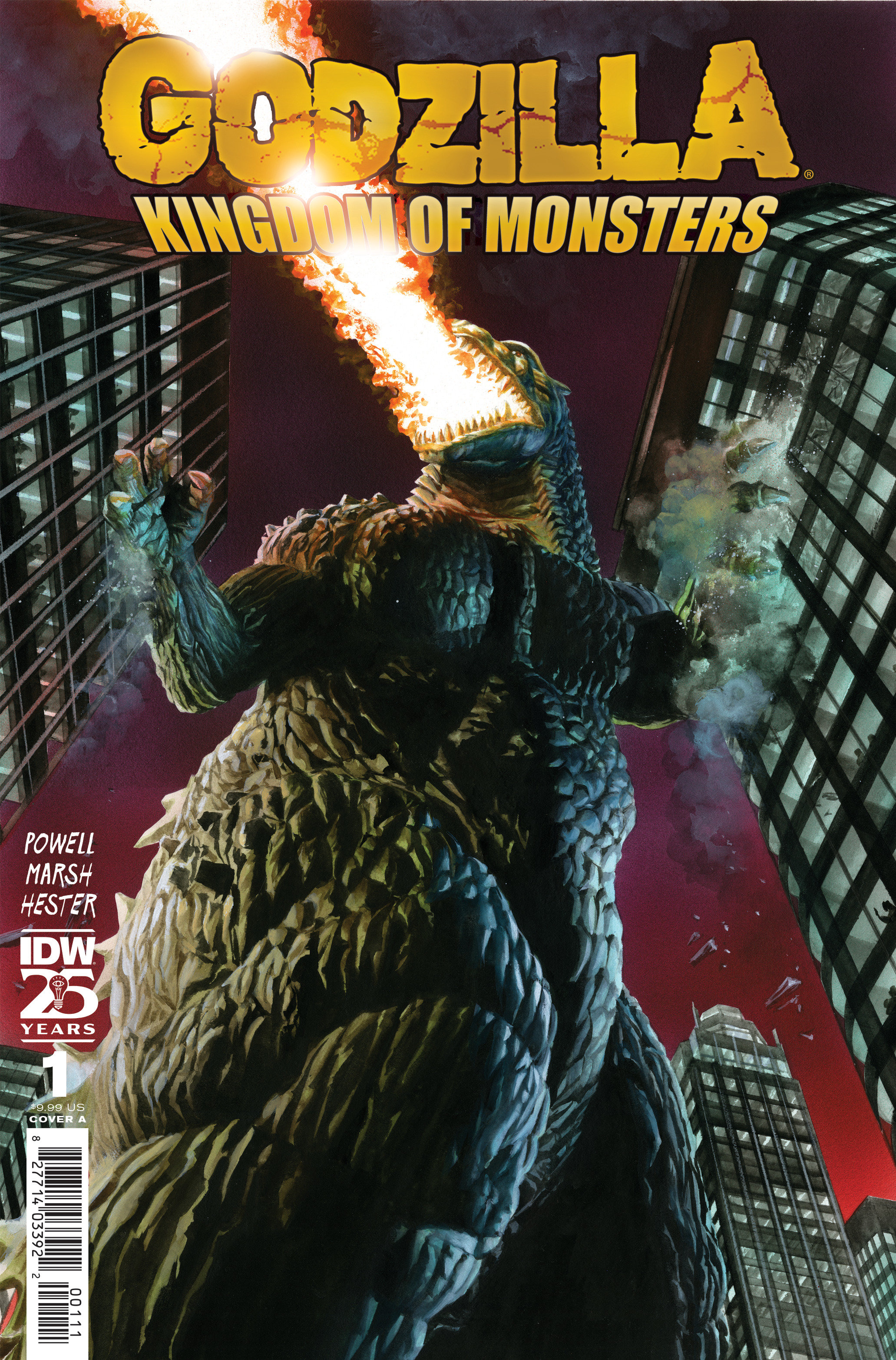 Godzilla 70th Anniversary Foil Classics Godzilla Kingdom Of Monsters #1 Cover A Ross