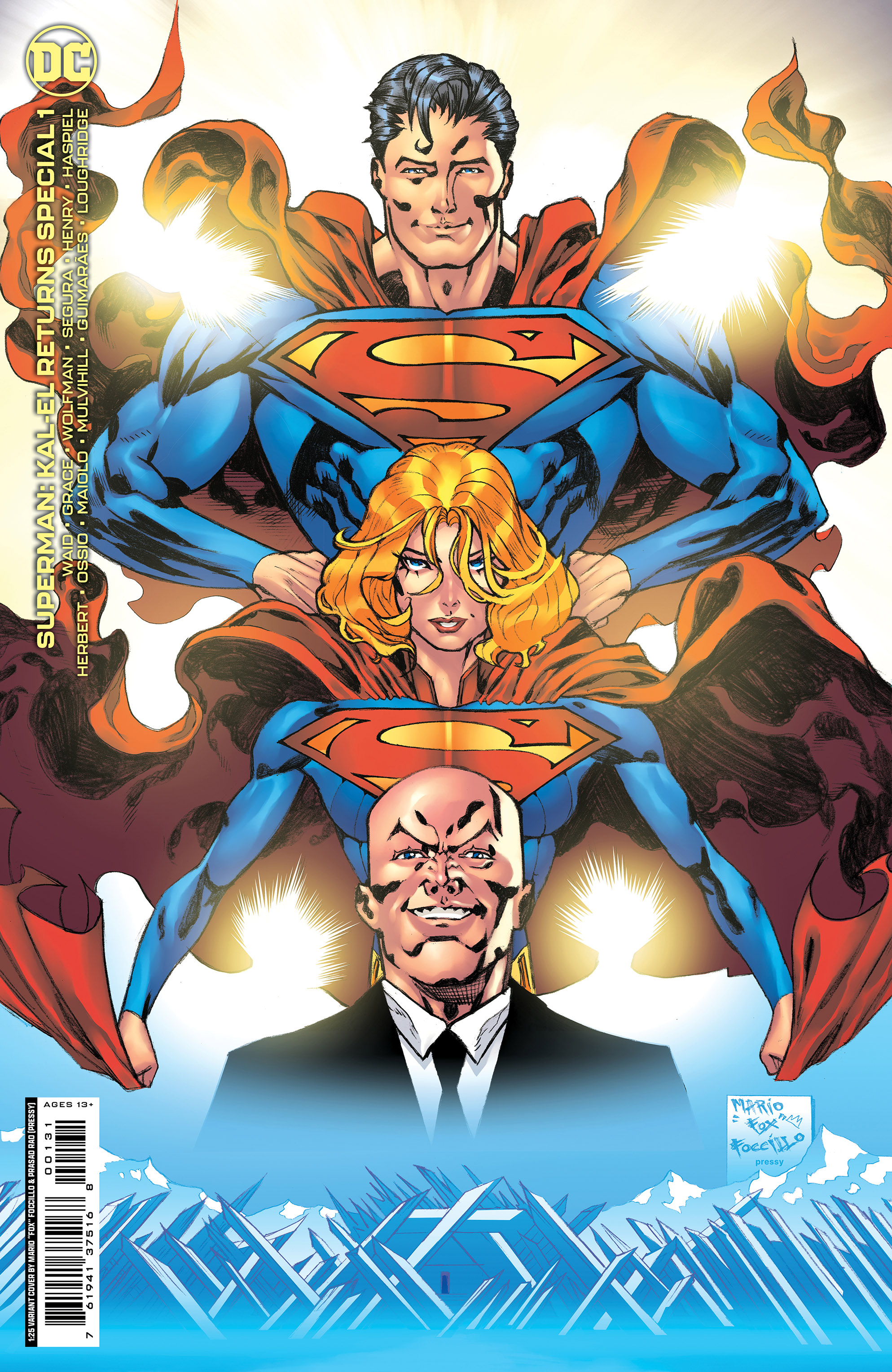 Superman Kal-El Returns Special #1 (One Shot) Cover C 1 for 25 Incentive Mario Fox Foccillo Card Stock Variant