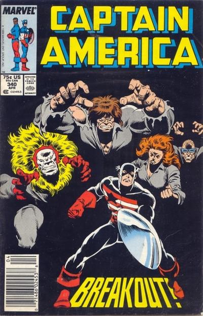 Captain America #340 [Newsstand]