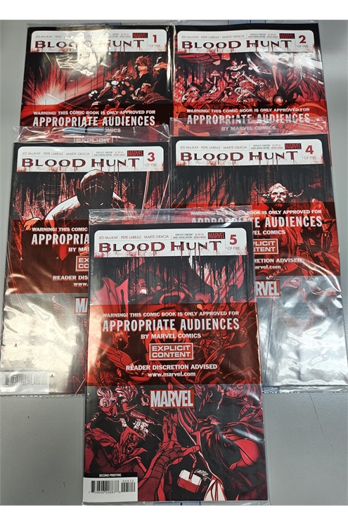 Blood Hunt Red Band #1-5 2nd Print (Marvel 2024) Set 