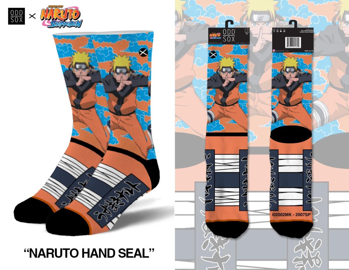 Naruto Hand Seal Crew Socks