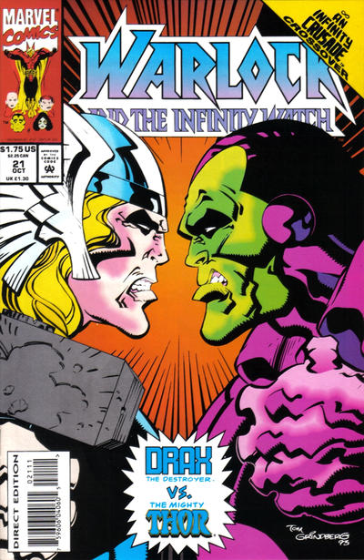 Warlock And The Infinity Watch #21-Very Good (3.5 – 5)