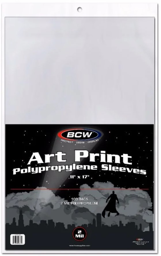 BCW 11 X 17 Print Sleeves (100)