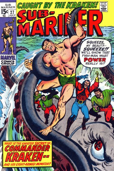 Sub-Mariner #27-Very Good (3.5 – 5) [1St App. of Commander Kraken]