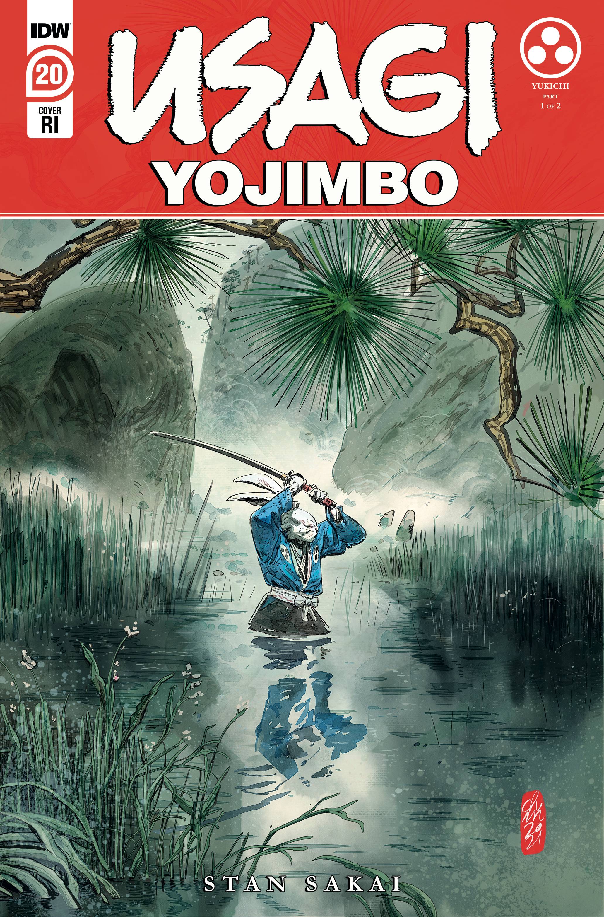 Usagi Yojimbo #20 1 for 10 Jesus Hervas Incentive Cover (2019)