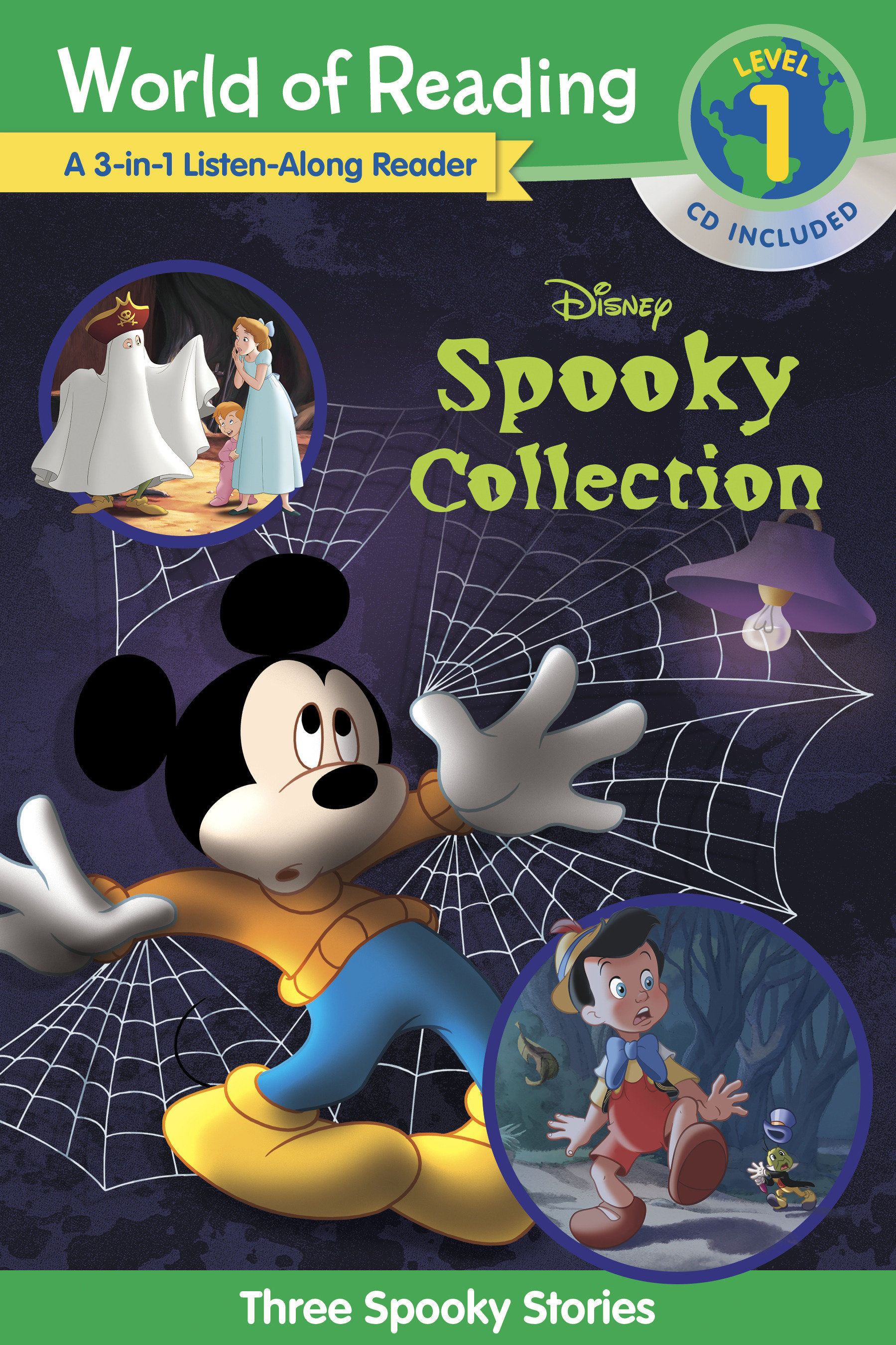 World of Reading Disney's Spooky Collection 3-In-1 Listen-Along Reader-Level 1 Reader